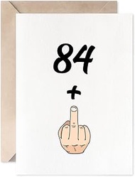 Funny 85th Birthday Card, 84+1 women Or Men Sweet 85 Years Old Birthday Gift Joke Card