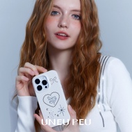 เคสโทรศัพท์หนังสีดำและสีขาวดีไซน์ด้วยตะขอ UNEUPEU สำหรับ Apple 15 ป้องกัน iPhone 16 pro Max ดีไซน์หร