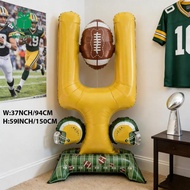 [Kesoto] Decorations for A Home Football Party: Inflatable Goalpost And Balloon Arch