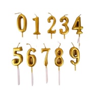 LILIN Gold number candles