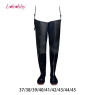 [Lohobby] Fishing Waders with Boots, Thigh-High Waders, Waterproof Wading Pants for Farm Work, Garde
