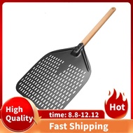Pizza Peel,Perforated Pizza Shovel,Rectangular Pizza Turning Spatula with Detachable,For 12-Inch Piz