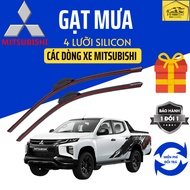 MITSUBISHI TRITON,XFORCE, ZINGER, OUTLANDER, PAJERO Car Wipers, Silicon 4 Smooth Clean Blades, 4L
