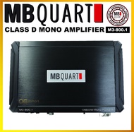 MB Quart Class D Monoblock Amplifier M3-800.1 Mono Block Amp For Woofer