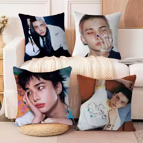 Hyunjin Pillow Gift Home Office Decoration Bedroom Sofa Car Cushion Cover case 45x45