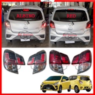 BC Daihatsu Ayla Agya Toyota Wigo Axia Albino Red Tail Lamp Led Lampu Belakang Reflector Tail Light