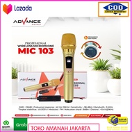 mic wireless single advance 103 microphone advance 103