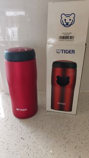 日本制TIGER 保溫杯 紅色