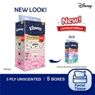 KLEENEX Facial Tissue Box Limited Edition 3Ply 90s x 5