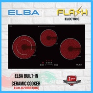 ELBA 3-Burner Built-In Ceramic Cooker, ECH-K7013ST(BK) / 2-Burner, ECH-K7012ST(BK)