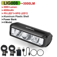 Newboler 10000mAh Bicycle Light 6000 Lumens Bike Headlight USB Rechargeable Cycling Flashlight Water