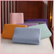 {HOT XLHHIEDSH 551} Waterproof Latex Pillowcase Memory Pillow Cases Solid Color Cotton Bed Sleeping Pillow Cover Foam Pillowcover 50*30cm/60*40cm