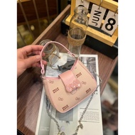 Women's mini hobo cat print crossbody bag, cute handbag with Korean style chain - TXN089