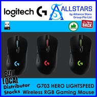 LOGITECH G703 HERO LIGHTSPEED Wireless RGB Gaming Mouse Warranty 2years with Local Distributor BanLeong or Kaira