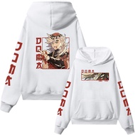 Naruto New Demon Slayer Douma Upper Tiedye Hoodies Anime Sweatshirt M-3XL