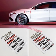 2PcsCar Fender Sisi V8 BITURBO 4MATIC Lambang Pelekat Lencana Menghadap Sisi Untuk Mercedes AMG C63S