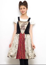 Secret honey x Disney   🕰愛麗絲女皇 吊帶連身裙🐰