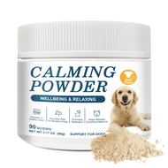 Calming Powder Supplement for Dogs & Cats -  Beef  Flavor90 scoops NET WT 3.17 OZ(90g)