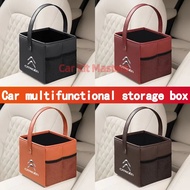 Citroen car multifunctional foldable storage box high-quality leather car organizer car armrest box 