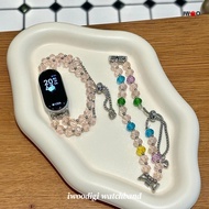 晶石表链表带For xiaomi/mi band 10 nfc/Ceramic/band 9/band 8女士表带