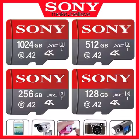 Sony-Ultra Micro Mini SD Card 1TB 512GB SD Memory Card 128GB 256GB A2 U3 V30 TF Flash Cards For Phon