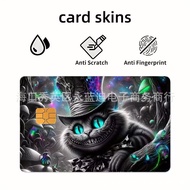Produk Baharu Rentas sempadan Cheshire Cat Cetakan Kad Kredit Pelekat Kartun Animasi Gaya Kad Kredit