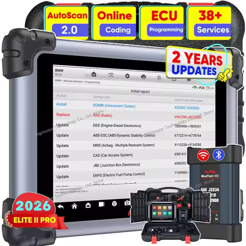 2026 Autel MaxiSys Elite II Pro Scanner, 2 Years Free Update, DoIP CANFD ECU Programming Coding 38+ 