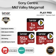 Lexar PLAY PRO microSD Express Card Compatible Gaming Devices (4K U3 V30 Class 10 900MB/s)