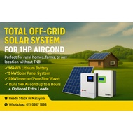 Full Off-Grid Solar System 5KW – For 1hp Aircond + Optional Loads