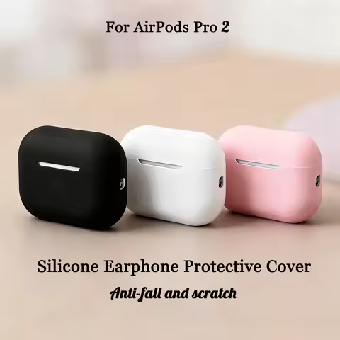 For AirPods Pro 2 Case Liquid Silicone Cover For AirPods Pro 2 Case Soft Earphone Protetcive Funda f