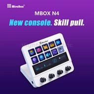 MiraBox MBox N4 Stream Deck with 10 LCD Buttons and 4 Rotary Knobs Live Streaming Controller Touch S