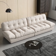 HMH Fabric Sofa Italian Style Down Nordic Light Luxury Household Washable Tech Cloth Fleece 2 3 4 Seater Sofa Chair