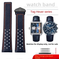 สายหนังคุณภาพสูงสำหรับนาฬิกา TAG Heuer Monaco สายนาฬิกาแบบนุ่มสำหรับผู้ชาย อุปกรณ์เสริมสายนาฬิกาขนาด