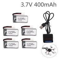 ❉3.7V 400mAh 35C Lipo Battery and Battery charger for X4 H107 H31 KY101 E33C E33 U816A V252 H6C ✡✈