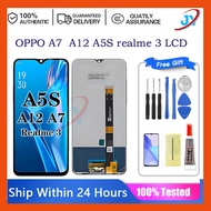 For OPPO Original A7 A12 CPH1909 A5S LCD REALME3 REALME3I LCD OPPO A5S Original Touch Screen Replacement with Frame