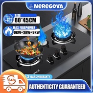 ❗3 Years Warranty❗3 burner gas stove/tempered glass/Desktop+built in/9kw+3kw+9kw 煤氣灶
