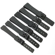 12mm 14mm 16mm 18mm 20mm 22mm Men Women Universal Strap Men Women Black Resin Plastic Wrist Band Bracelet for Casio Watch Accessories