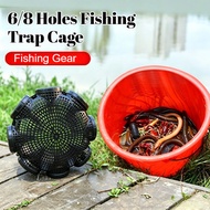 6/8 Holes Fishing Trap Cage Fast Trap Catch Outdoor Fishing Gear Accessories for Lobster Crabs Herri