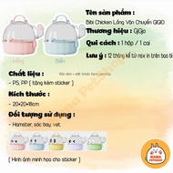 Lồng Bibi Chicken GJGJO 🐹FREESHIP🐹 Lồng Vận Chuyển Hamster Gà Con Ngộ Nghĩnh Cho Hamster Nhím Sóc