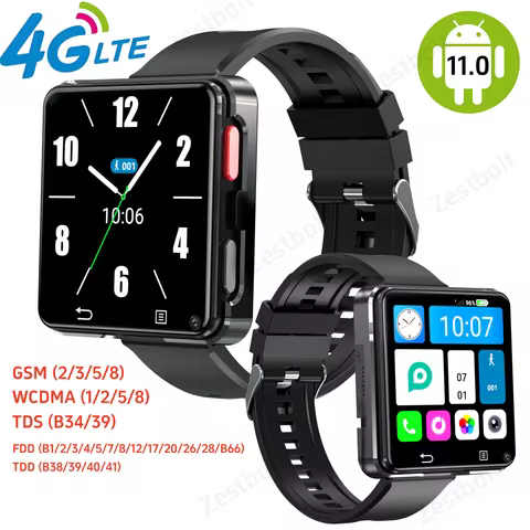 S998 Smart Watch 4G Male SIM Card 3GB RAM 32GB ROM Android 11.0 OS With 500W Dual Camera WIFI GPS 2.