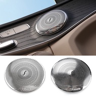 Hittime ลำโพงเสียงรถยนต์คลุมรถ4ชิ้นขึ้นรูปประตูภายในรถยนต์สำหรับ Mercedes Benz E200 E220 E300 E350 W213 C180 C200 C220 C250 W205 GLC