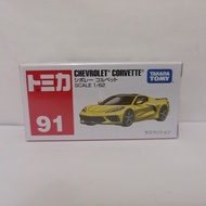 Tomica No. 91 Chevrolet Corvette 31 Chevrolet Corvette ZR1 Diecast regular sports car