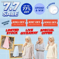 【NEW stock】▤◑ZOE ARISSA BLOUSE MUSLIMAH TUNIK LABUH Women Blouse Marnie Loose Fashion Muslim Borong Murah SIMPLE Ready S