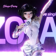 Bjd Doll 1/4 Zoya FUll Set Fashion Y2K Female Dancer Punk Rock Clothing Shugafairy Anime Resin Doll