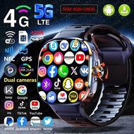 5g/4g Full Network Smart Watch 720*720 Amoled Screen 8gb+128gb Ram Video Call 1300w Camera Gps Wifi 