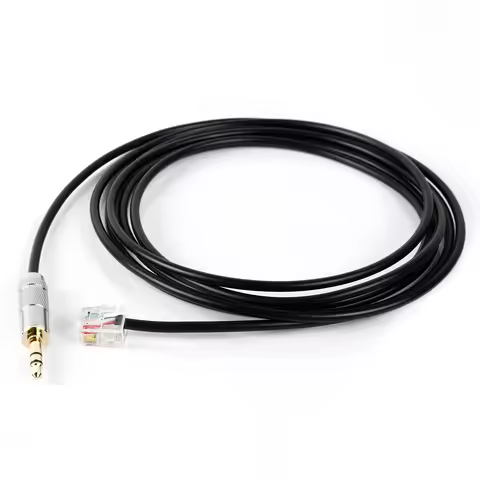 200CM For Fanatec Handbrake 3.5mm Stereo Jack to RJ12 6P6C Connect Cable for Connecting Clubsport Wh