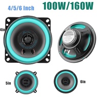 ❦4/5/6 Inch Car Speakers 100W/160W HiFi Coaxial Subwoofer Universal Car Audio Full Range Frequen ★♞