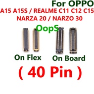 LCD Display FPC Connector On Main Board Flex For OPPO A15 A15S REALME C11 C12 C15 NARZA 20 NARZO 30 
