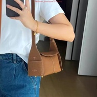 ✨【With Box】Son*gmont hanging ear series mini eaves bag first layer cowhide commuter ssbody bag hobo 