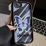 For iPhone 6 Plus 6s Plus 7 Plus 8 Plus 5 5s Se 2020 Case Butterfly Angel Eyes Stepped Cover Shockproof Thicken All Inclusive Protection Cases